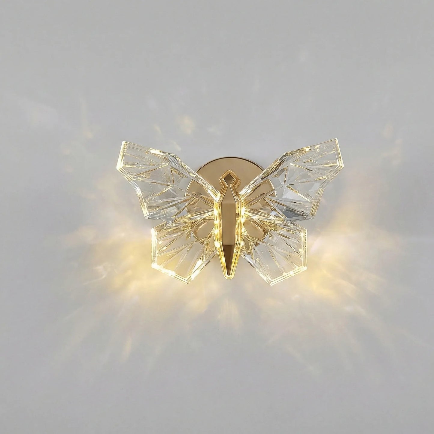 LED Wall Sconce with Energy-Saving Technology and Sculptural Design – Butterfly-Shaped Wall Lamp