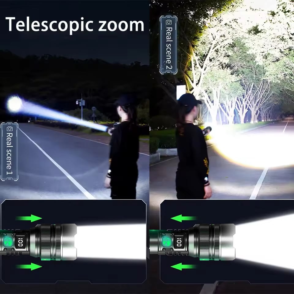 Ledsen™ Adjustable Flashlight: Ultrabright Rechargeable Flashlight with Adjustable Beam
