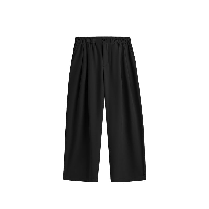 Image of Lee | Men's Wide Leg Pleated Drawstring Trousers