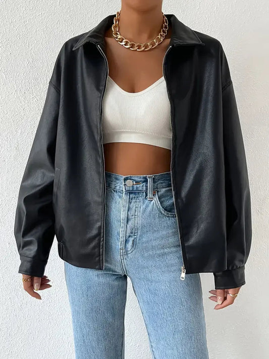 Image of Lena | Women's Oversized Zip-Up Jacket