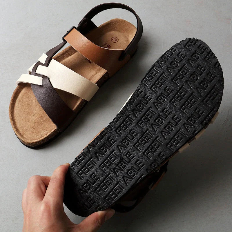 Image of Leonard | Men's Adjustable Strap Open Toe Sandals
