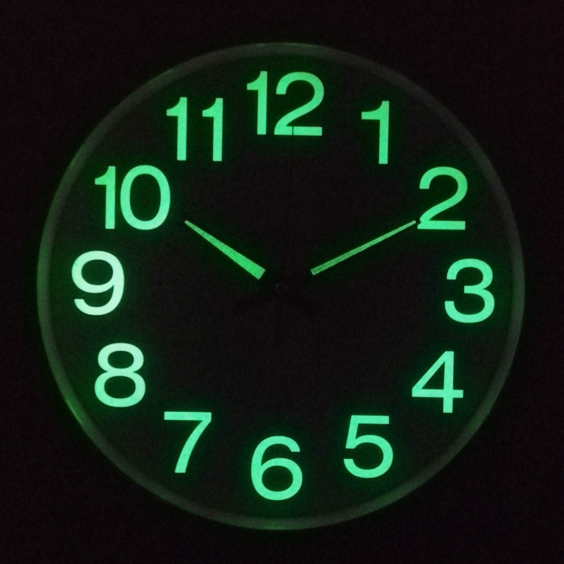 LightSilence - Silent Classroom Wall Clock with LED Lighting 12 inch