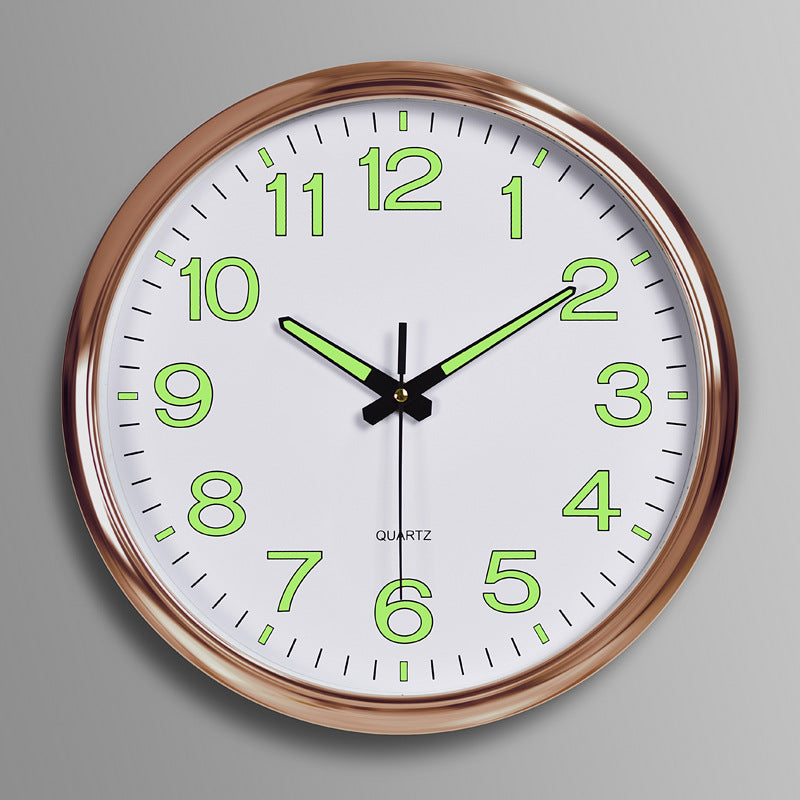 LightSilence - Silent Classroom Wall Clock with LED Lighting 12 inch