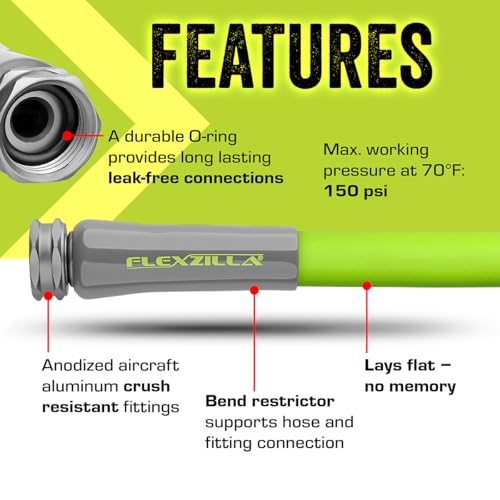 Lightweight All-Weather Garden Hose with Durable Fittings