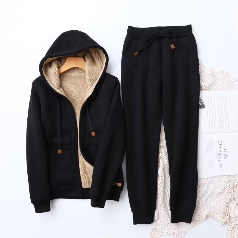 Image of Liliana | Women's Fleece Lined Hooded Jogger Set
