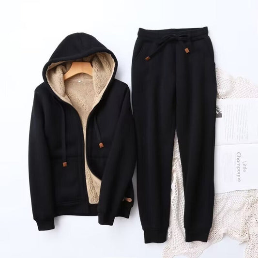Image of Liliana | Women's Fleece Lined Hooded Jogger Set