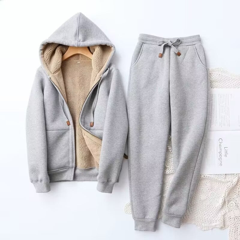 Image of Liliana | Women's Fleece Lined Hooded Jogger Set