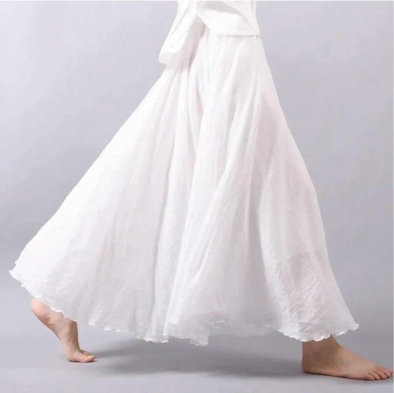 Image of Lisa | Women's High-Waisted Flowy Maxi Skirt