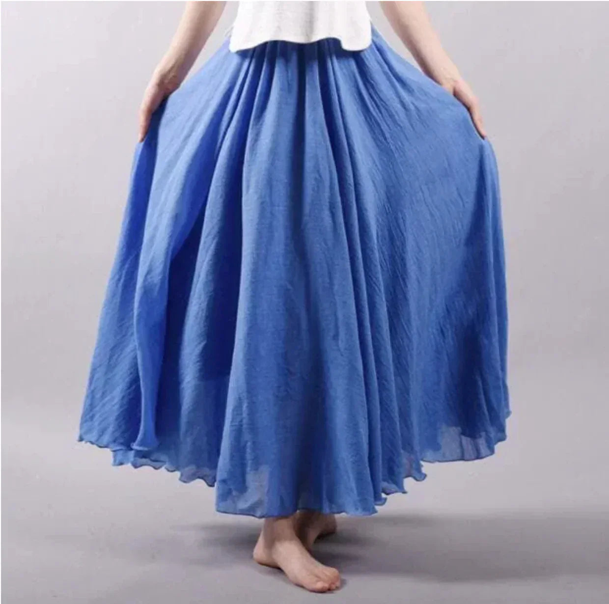 Image of Lisa | Women's High-Waisted Flowy Maxi Skirt
