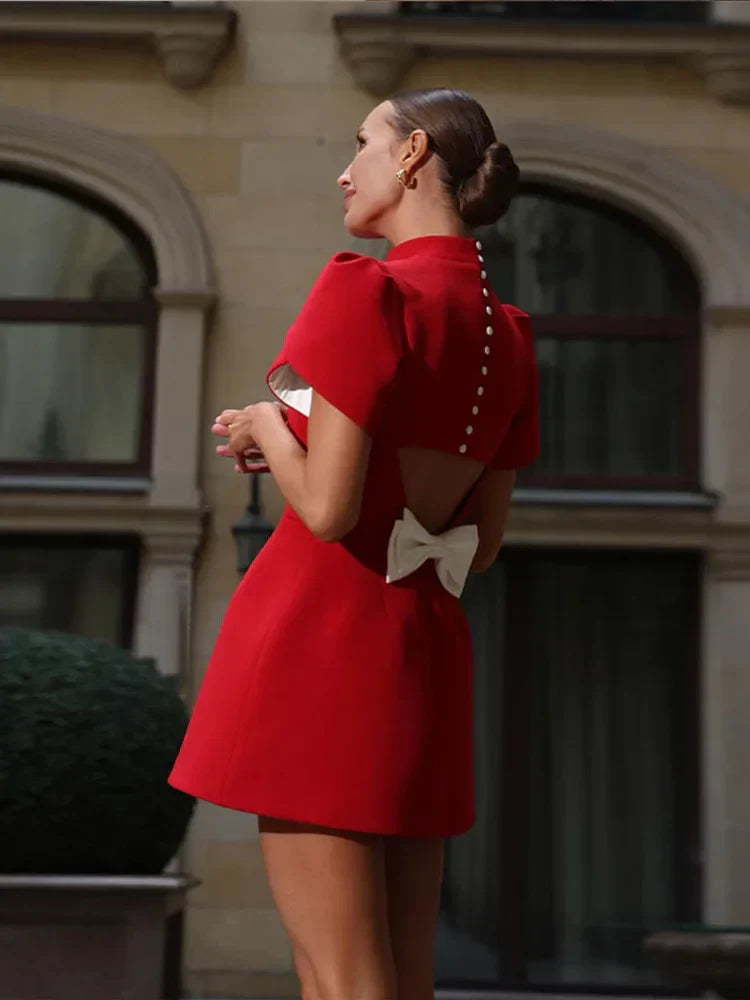 Image of Lola | Women's Puff Sleeve Mini Dress