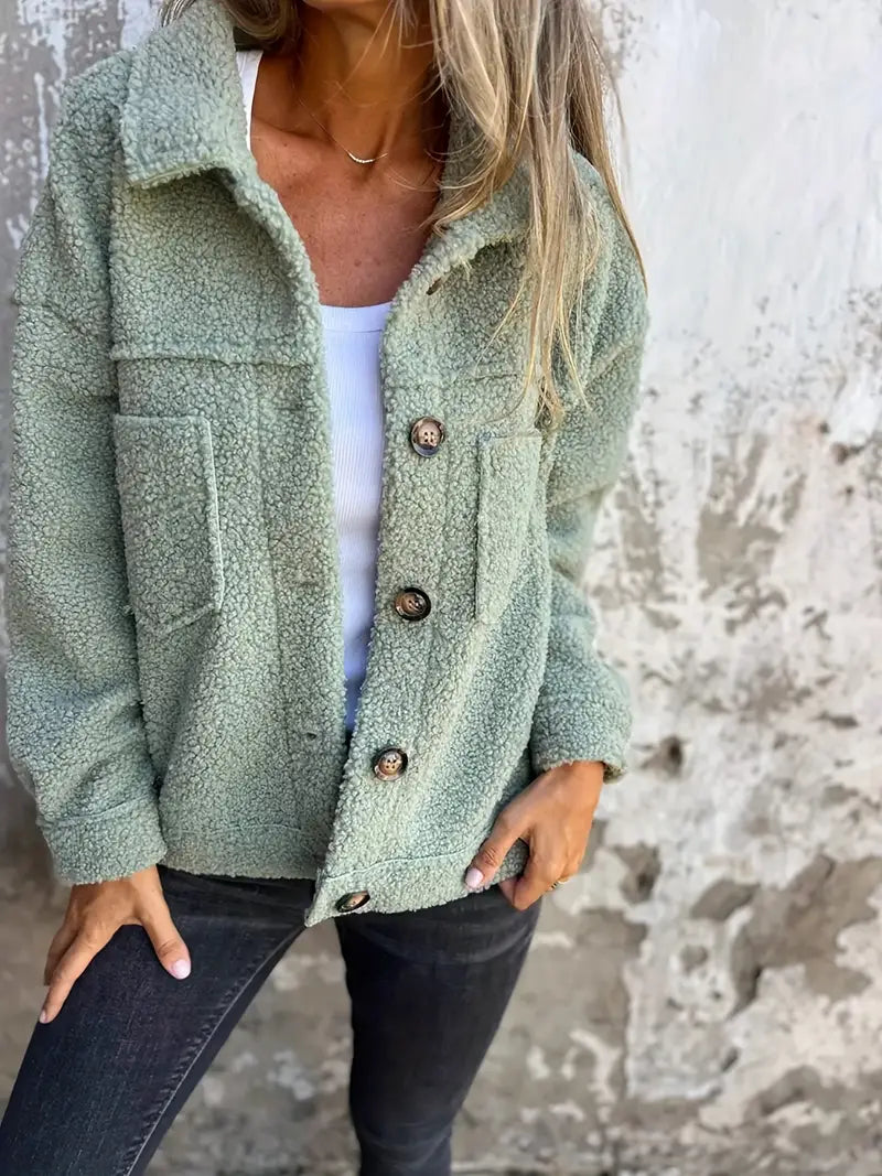 Image of Lucia | Women's Button-Down Relaxed Fit Jacket