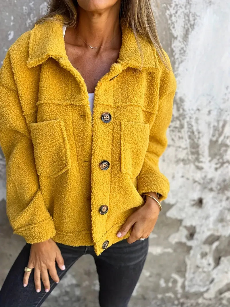 Image of Lucia | Women's Button-Down Relaxed Fit Jacket
