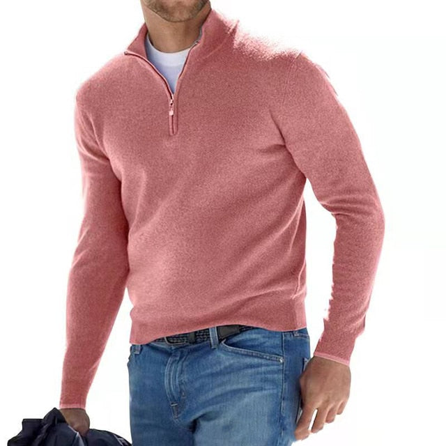 Image of Luke | Men's Quarter Zip Sweater