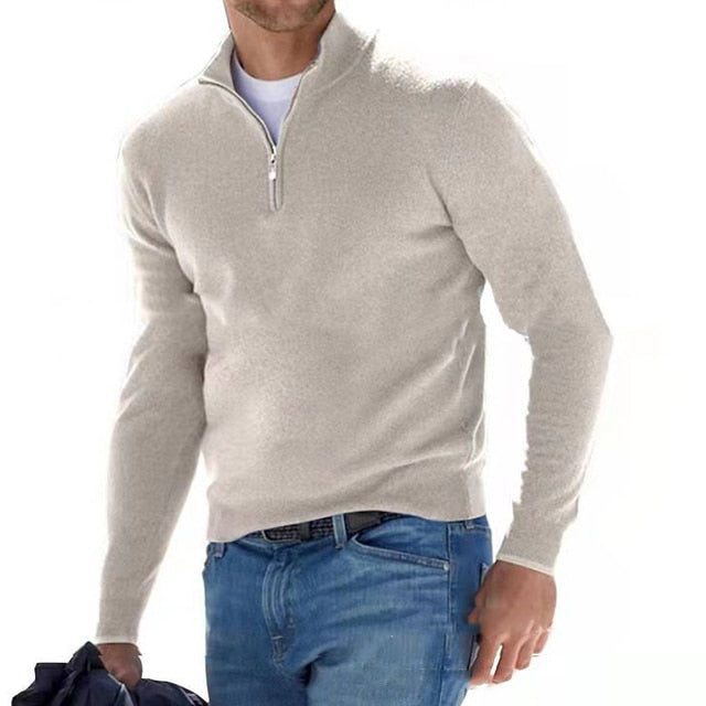 Image of Luke | Men's Quarter Zip Sweater