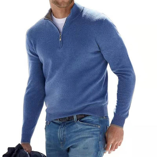 Image of Luke | Men's Quarter Zip Sweater
