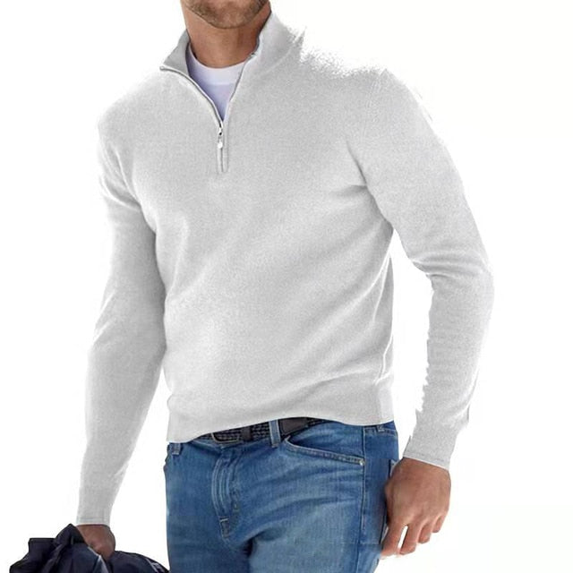 Image of Luke | Men's Quarter Zip Sweater