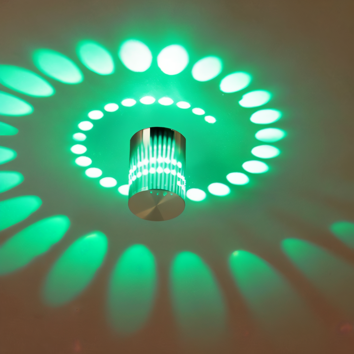 LuminBlast LED Wall Light – Colorful Spiral Cylinder Wall Lamp for Modern Indoor Lighting