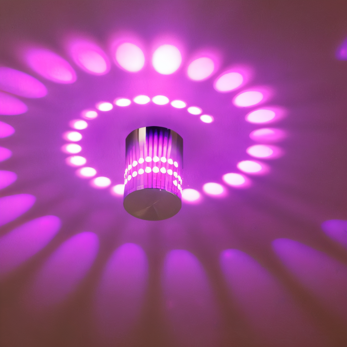 LuminBlast LED Wall Light – Colorful Spiral Cylinder Wall Lamp for Modern Indoor Lighting