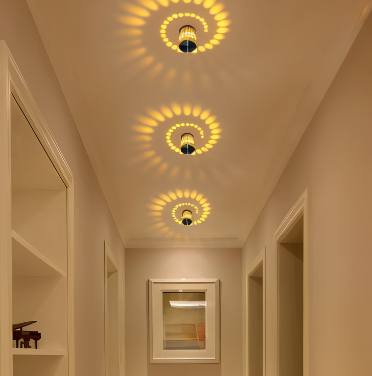 LuminBlast LED Wall Light – Colorful Spiral Cylinder Wall Lamp for Modern Indoor Lighting