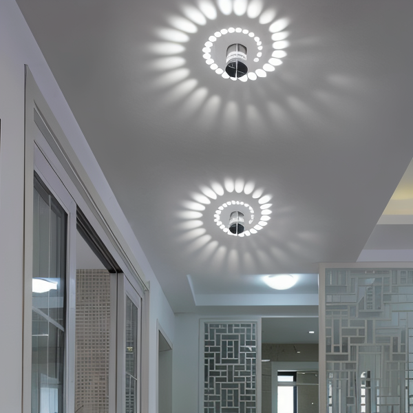 LuminBlast LED Wall Light – Colorful Spiral Cylinder Wall Lamp for Modern Indoor Lighting
