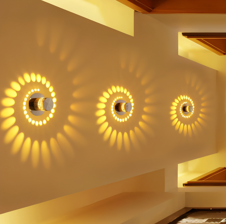 LuminBlast LED Wall Light – Colorful Spiral Cylinder Wall Lamp for Modern Indoor Lighting