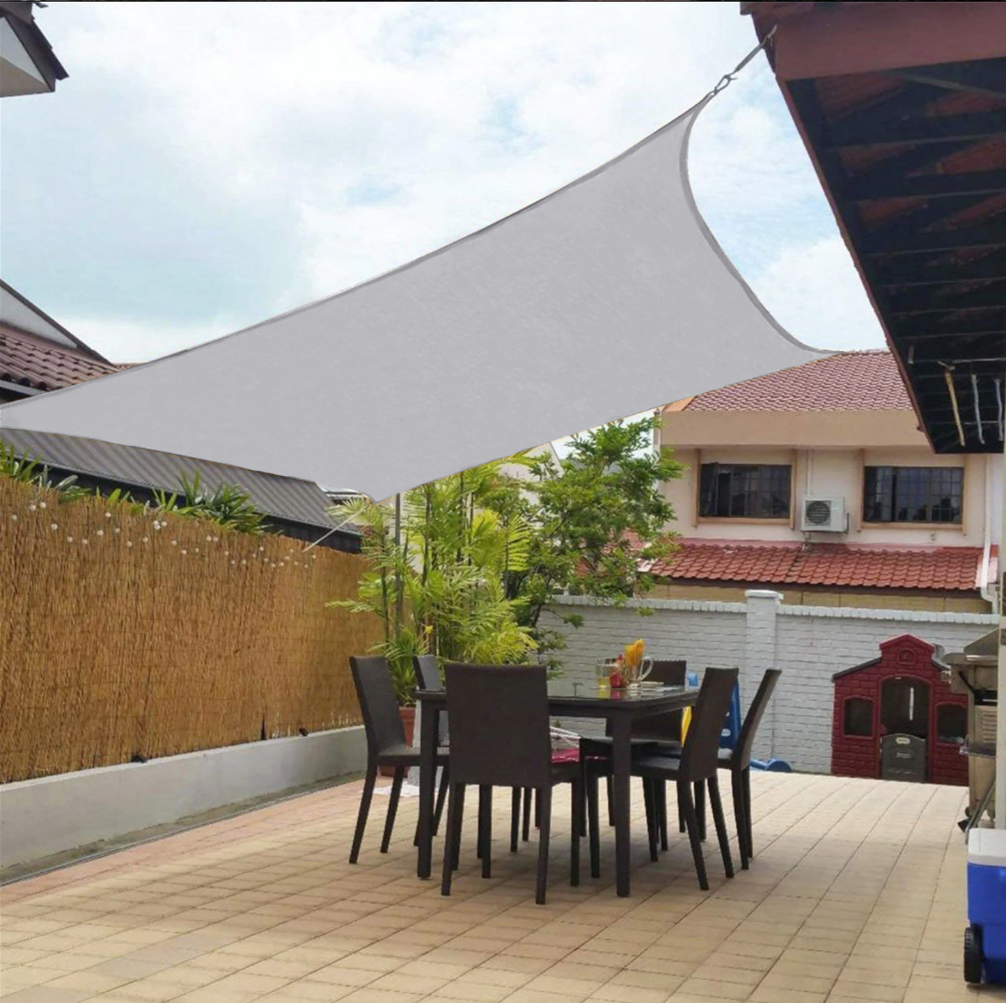 Luxe Shade Sail - Water-Repellent & UV-Resistant for Garden & Terrace