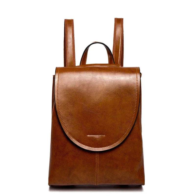 LuxeCarry Leather Backpack – Stylish Design with Versatile Storage for Women