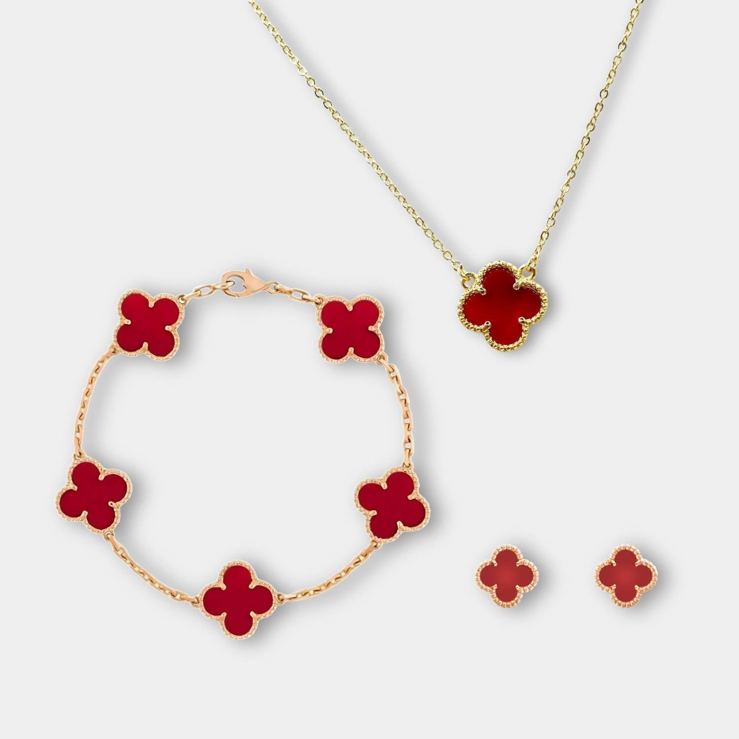 Luxurious Jewelry Set for Women - Necklace, Bracelet, Earrings