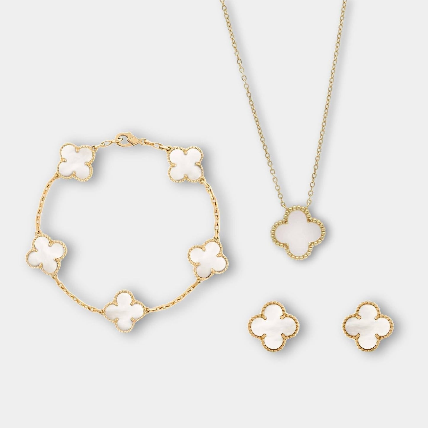 Luxurious Jewelry Set for Women - Necklace, Bracelet, Earrings
