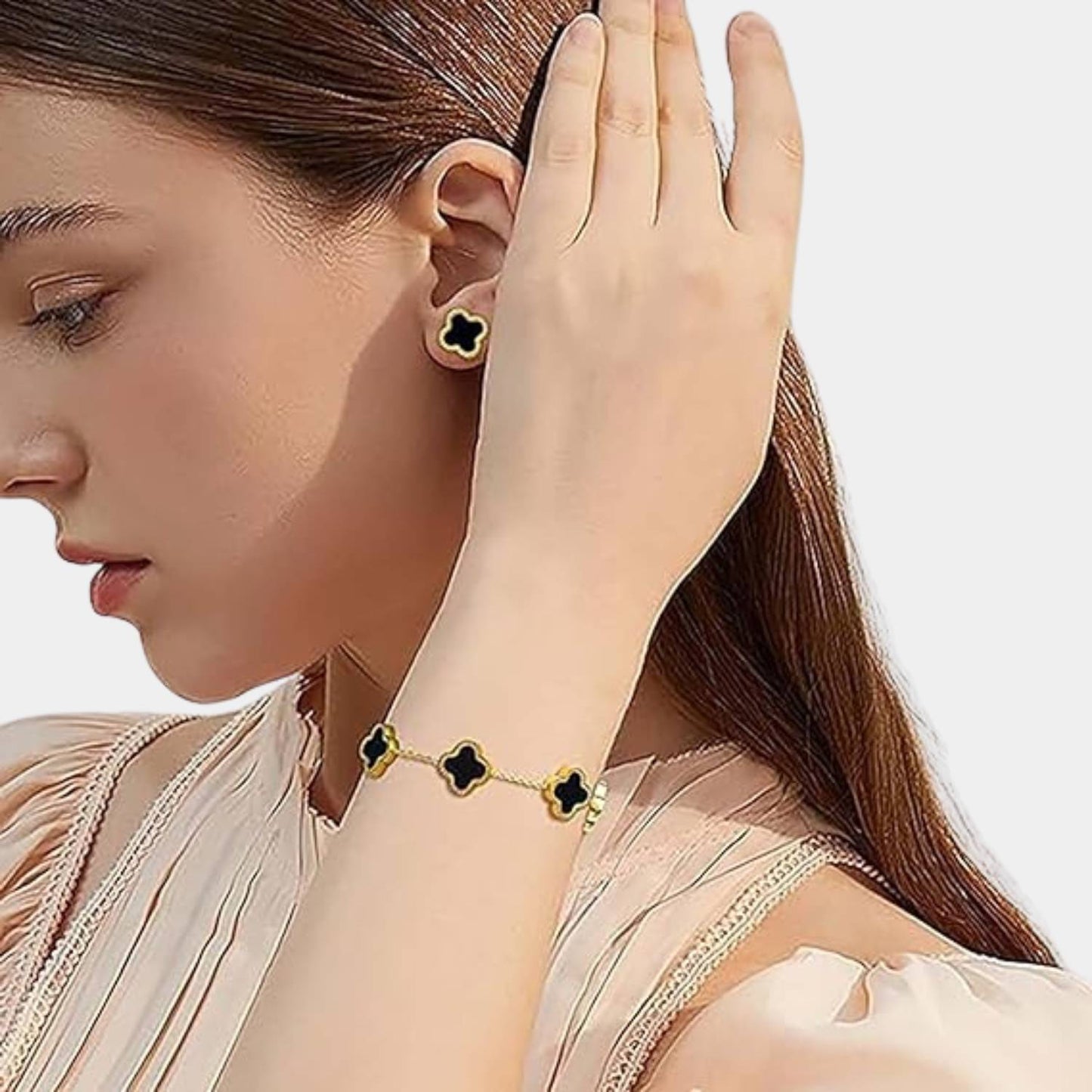 Luxurious Jewelry Set for Women - Necklace, Bracelet, Earrings