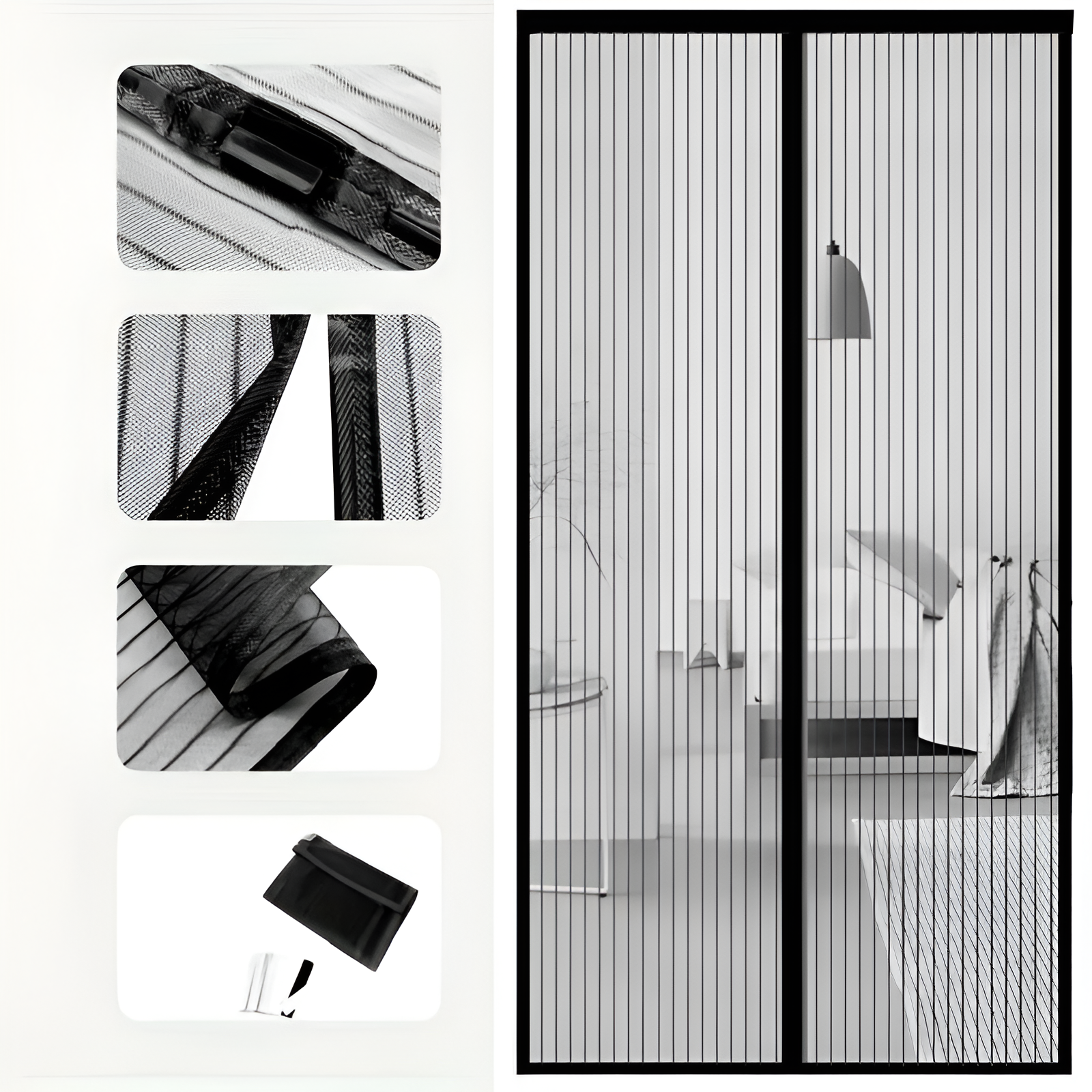 Luxurious Magnetic Fly Screen - Insect-Free Home | Easy Installation