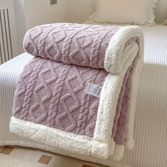 Luxurious Snuggle Sherpa Blanket for All Seasons