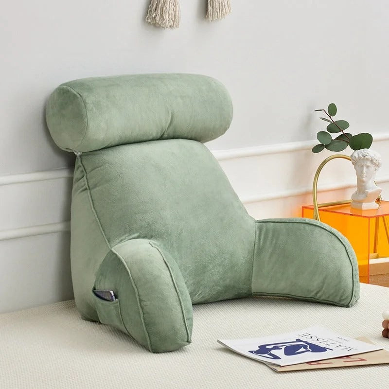 Luxury Backrest Pillow with Adjustable Headrest