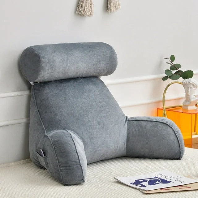 Luxury Backrest Pillow with Adjustable Headrest