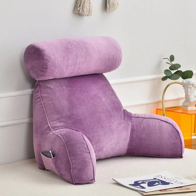 Luxury Backrest Pillow with Adjustable Headrest