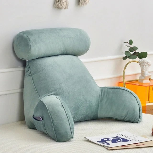 Luxury Backrest Pillow with Adjustable Headrest