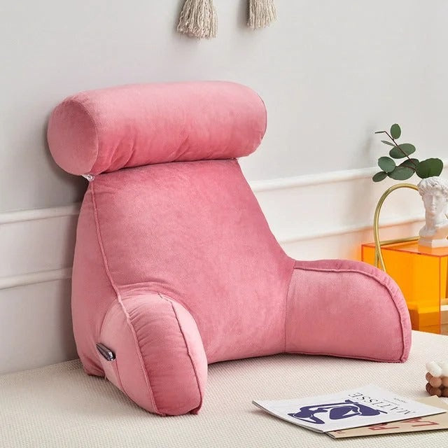 Luxury Backrest Pillow with Adjustable Headrest