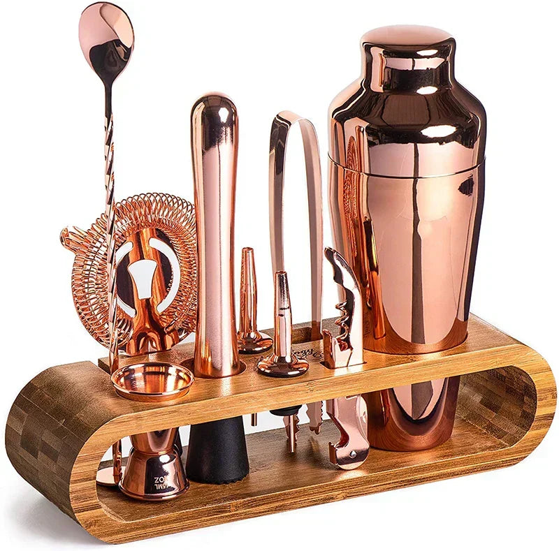 Luxury Metallic Bar Kit – Cocktail Set for Mixology