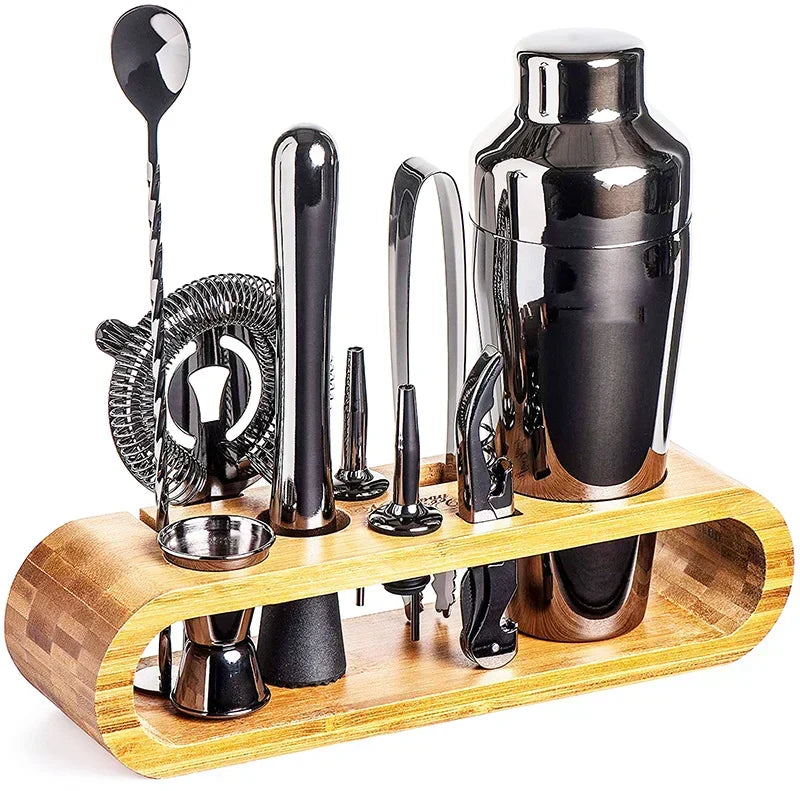 Luxury Metallic Bar Kit – Cocktail Set for Mixology