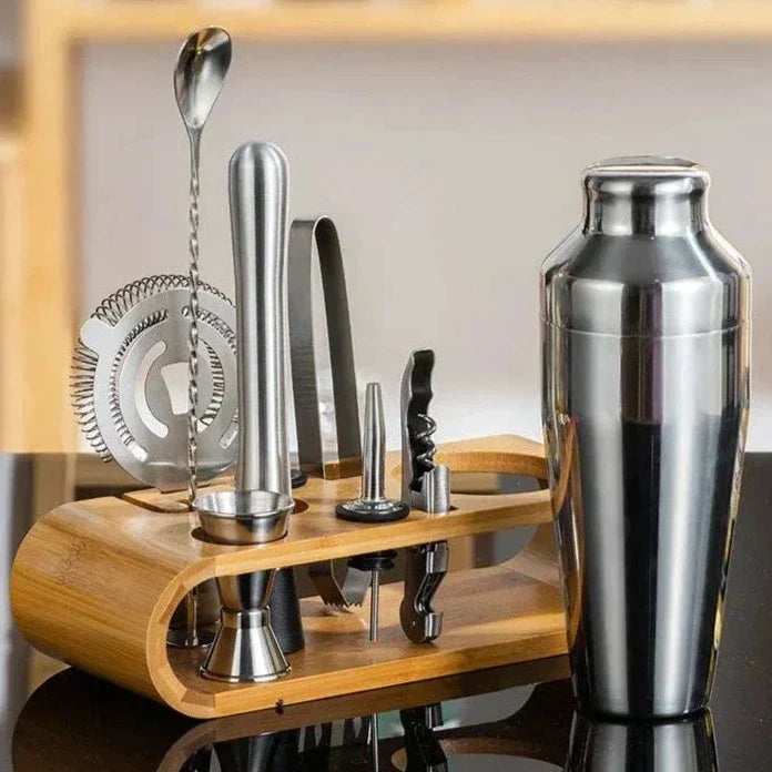Luxury Metallic Bar Kit – Cocktail Set for Mixology