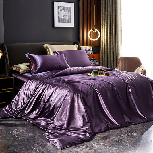 Luxury Silk Bedding 160x200 in Satin – Smooth Satin Finish and Royal Shine for Your Bedroom – Perfect for Stylish Sleep and an Elegant Gift for Those Who Appreciate the Highest Quality