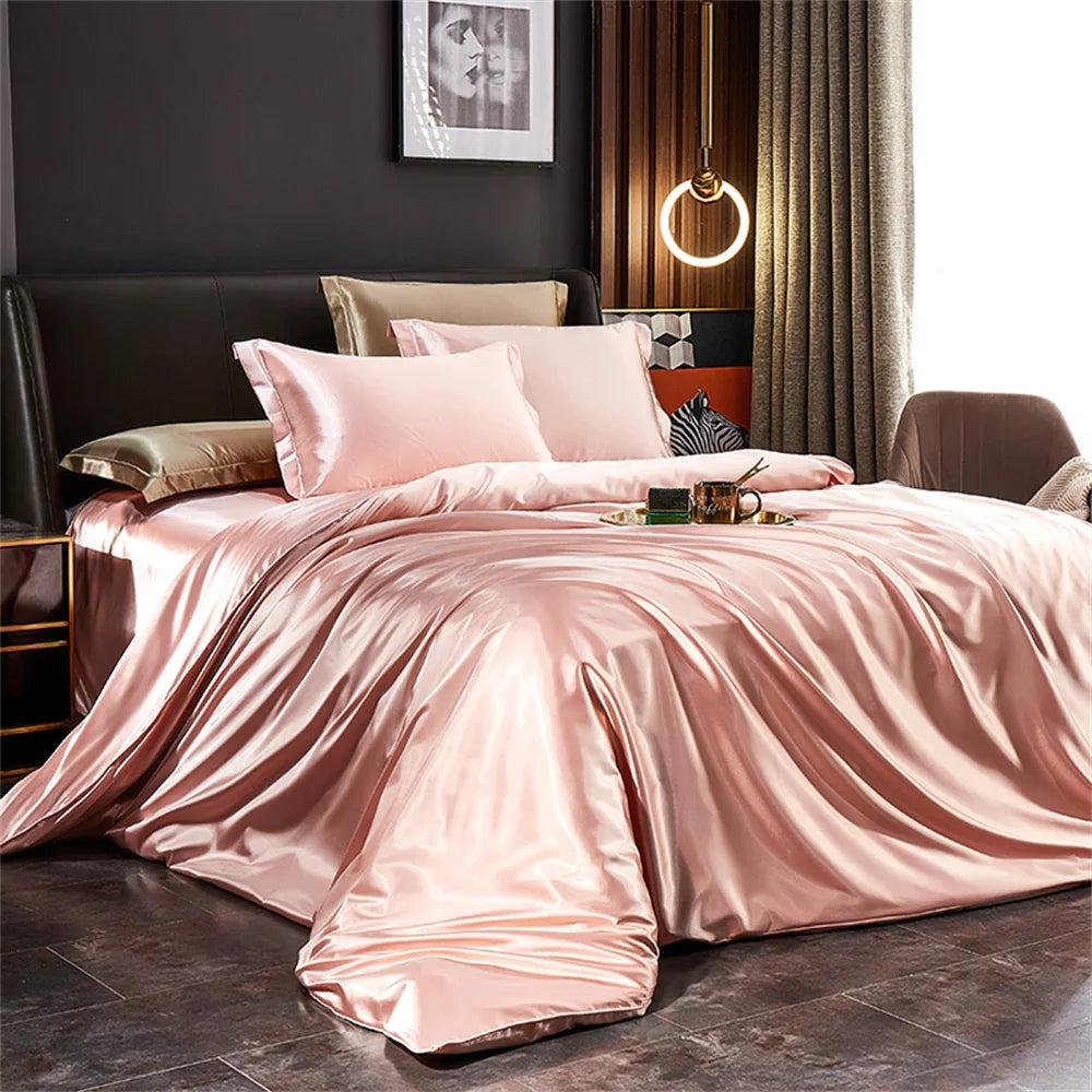 Luxury Silk Bedding 160x200 in Satin – Smooth Satin Finish and Royal Shine for Your Bedroom – Perfect for Stylish Sleep and an Elegant Gift for Those Who Appreciate the Highest Quality