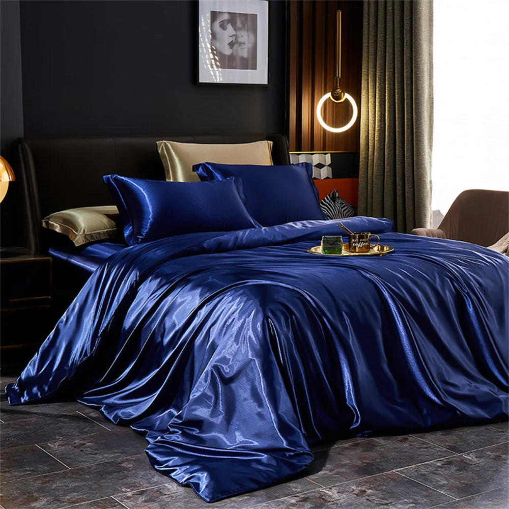 Luxury Silk Bedding 160x200 in Satin – Smooth Satin Finish and Royal Shine for Your Bedroom – Perfect for Stylish Sleep and an Elegant Gift for Those Who Appreciate the Highest Quality