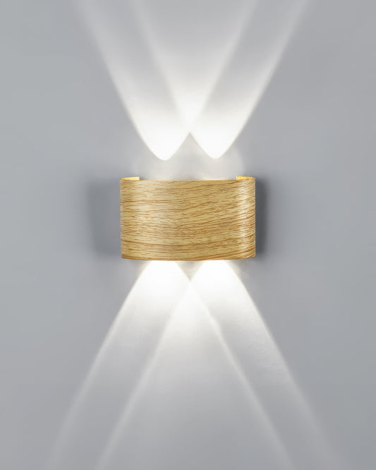 Luxury Wood Grain Wall Lamp for Timeless Ambiance
