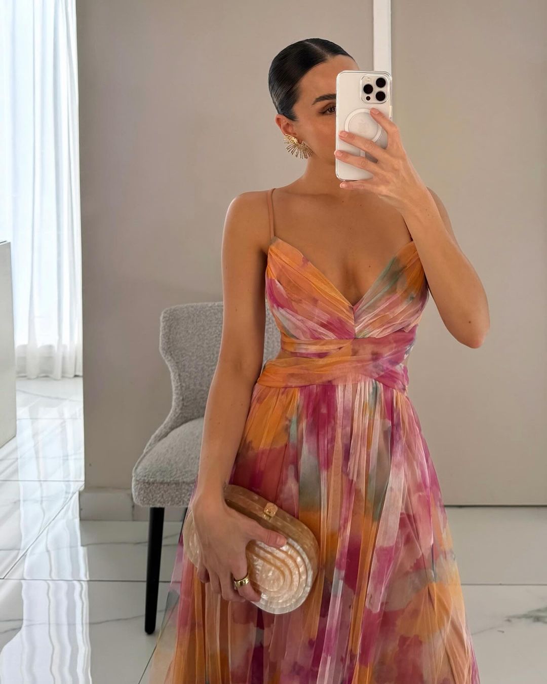 Image of Mae | Women's Spaghetti Strap Maxi Dress