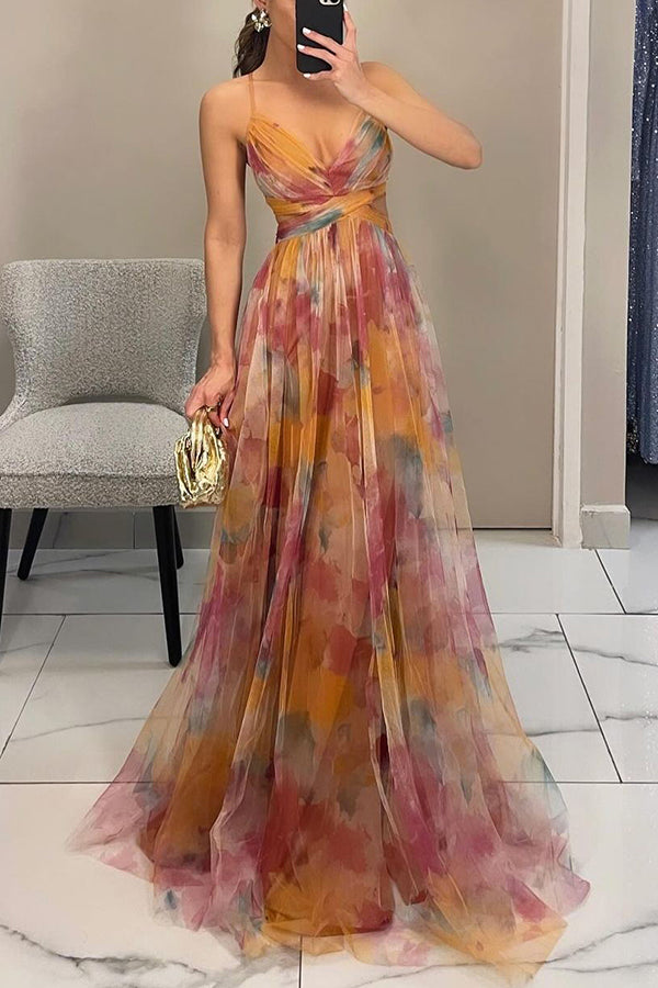 Image of Mae | Women's Spaghetti Strap Maxi Dress