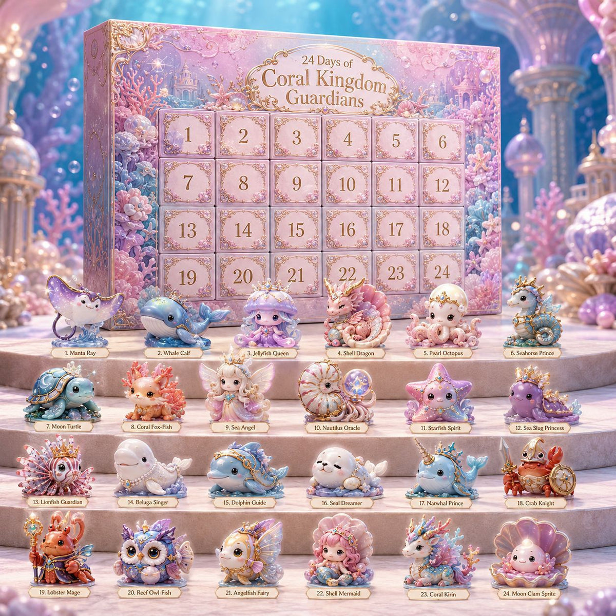 Magical Animal Acrylic Advent Calendar