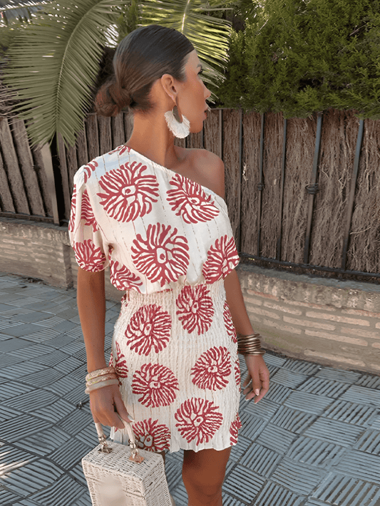 Image of Marcia | Women's One Shoulder Mini Dress