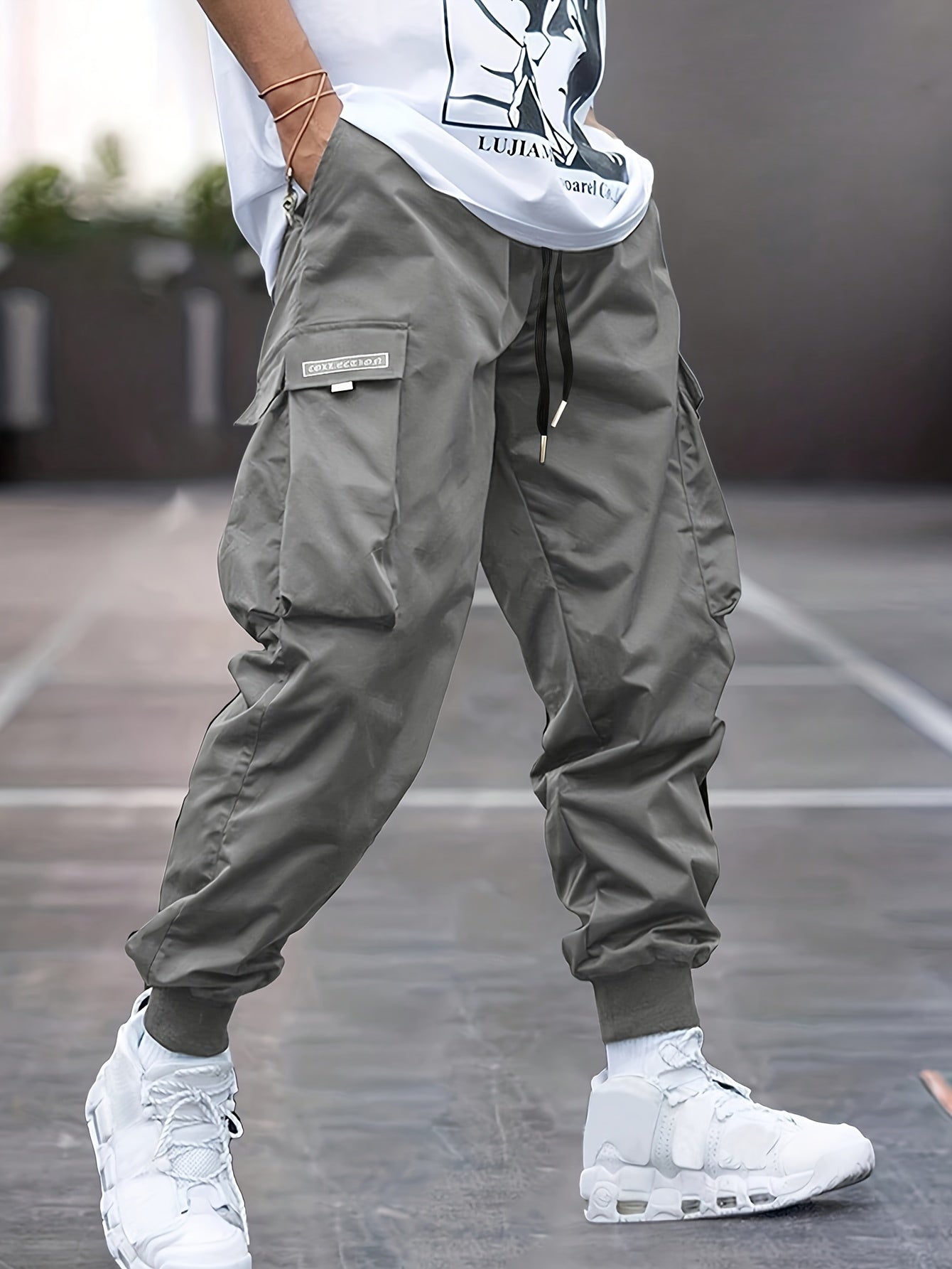 Image of Marco | Men's Drawstring Cargo Trousers