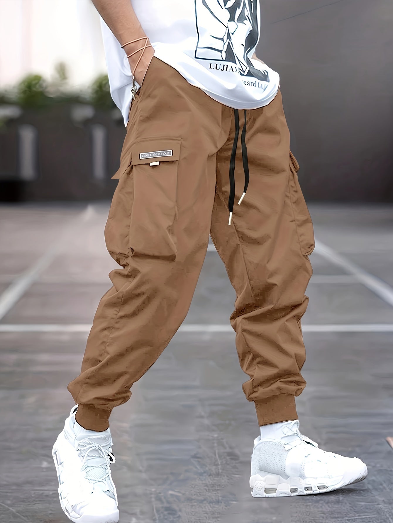 Image of Marco | Men's Drawstring Cargo Trousers